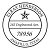 Lone Star Round Monogram Stamp,  Customise and order stamps online