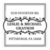 Name Plate Square Monogram Stamp,  Customise and order stamps online