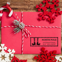North Pole Stamp Santa Letter Stamp - Elf Christmas Stamp,  Customise and order stamps online
