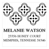 Pretty Shapes Square Monogram Stamp,  Customise and order stamps online