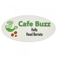 Printed Name Badge Oval