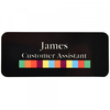 Printed Name Badge Rectangle 75x50mm