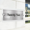 Rectangle Stand off Door Sign 250 x 100mm