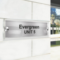 Rectangle Stand off Door Sign 300 x 100mm