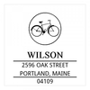 Ride Your Bicycle Square Monogram Stamp,  Customise and order stamps online