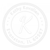 Rope Border Single Initial Round Monogram Seal,  Customise and order stamps online