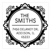 Round Elegance Square Monogram Stamp,  Customise and order stamps online