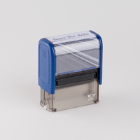 Self-inking Imprint 13 Custom Name & Address Stamp Logo Stamp 58x22mm - 6 Lines,  Customise and order stamps online