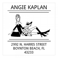 Shop-a-holic Square Monogram Stamp,  Customise and order stamps online