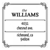Simple Border Square Monogram Stamp,  Customise and order stamps online