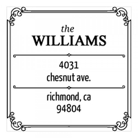 Simple Border Square Monogram Stamp,  Customise and order stamps online