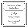 Simple Name and Address Square Monogram Stamp,  Customise and order stamps online