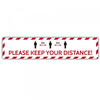 Social Distance Floor Marker Please Keep Your Distance 2M (700x150mm)