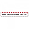 Social Distance Floor Marker Please Keep Your Distance (700x100mm)