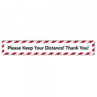 Social Distance Floor Marker Please Keep Your Distance (700x100mm)