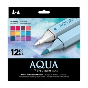 Spectrum Noir 12pk Aqua Markers Set Primary