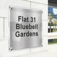 Square Stand off Door Sign 200 x 200mm