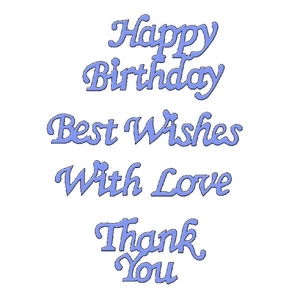 Sue Dix Designs Birthday Sentiments Everyday Metal Dies