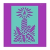 Sue Dix Designs Candle and Holly Stencil