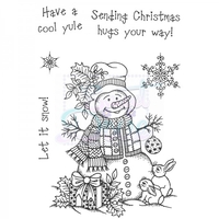 Sue Dix Designs Cute Snowman Clear Stamp A6