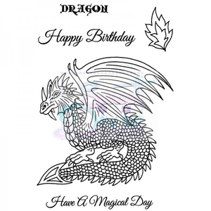 Sue Dix Designs Dragon Clear Stamp size A6