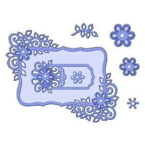 Sue Dix Designs Fancy Floral Frames Everyday Metal Dies