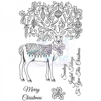 Sue Dix Designs Fancy Reindeer Clear Stamp A6