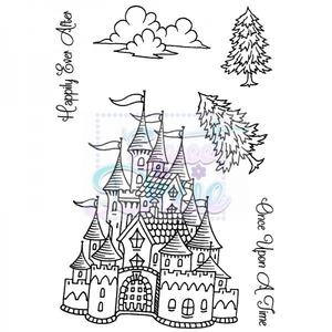 Sue Dix Designs Fantasy Castle Clear Stamp size A6