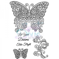 Sue Dix Designs Flights of Fantasy Clear Stamp size A6