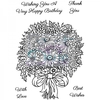 Sue Dix Designs Floral Bouquet Clear Stamp size A6