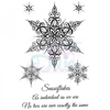 Sue Dix Designs Large Snowflakes Clear Stamp A6