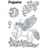 Sue Dix Designs Pegasus Clear Stamp size A6