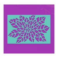 Sue Dix Designs Poinsettia Stencil