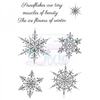 Sue Dix Designs Small Snowflakes Clear Stamp A6