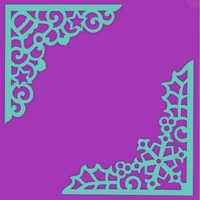 Sue Dix Designs Snowflake & Bell Corner Stencil