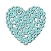 Sue Dix Designs Sweet Dixie Heart and Flowers Stencil