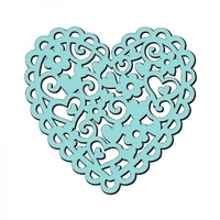 Sue Dix Designs Sweet Dixie Heart and Flowers Stencil