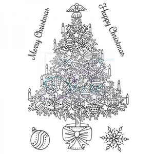 Sue Dix Designs Traditional Christmas Tree Clear Stamp A6