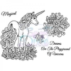 Sue Dix Designs Unicorn Clear Stamp size A6