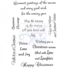 Sue Dix Designs Warmest Greetings of the Season Clear Stamp A6