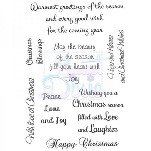Sue Dix Designs Warmest Greetings of the Season Clear Stamp A6