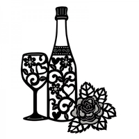 Sue Dix Designs Wine Glass Celebration Sweet Dixie Die Summer Collection