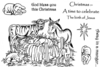 Sue Dix Nativity Scene Clear Stamp