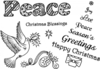 Sue Dix Peace and Dove Clear Stamp