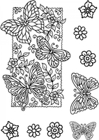 Sweet Dixie Butterfly Background Clear Stamp