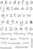 Sweet Dixie MM AlphabetMonths Clear Stamps