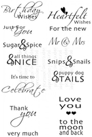 Sweet Dixie MM Inside Out Sentiments Clear Stamp