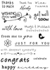 Sweet Dixie MM Its all in the words Clear Stamps