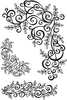 Sweet Dixie Swirls and Flourishes 1 (Size A6) Clear Stamp