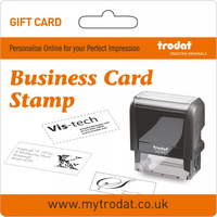Trodat Business Card Stamp Gift Card,  Customise and order stamps online